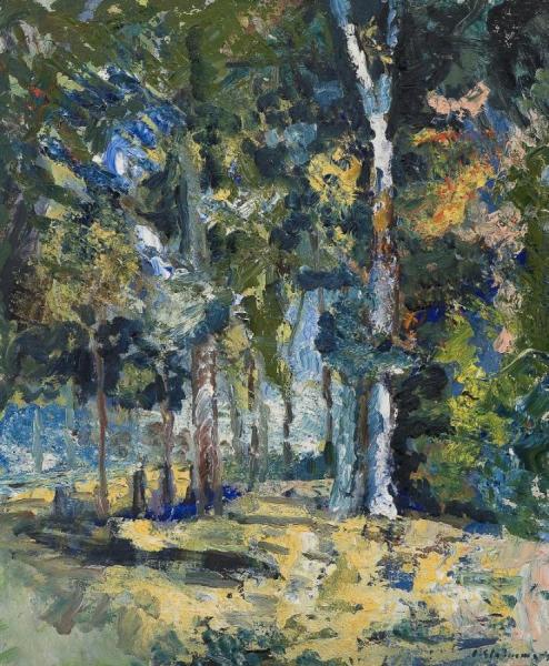 Forest Landscape (skogslandskap) by Olav Strømme