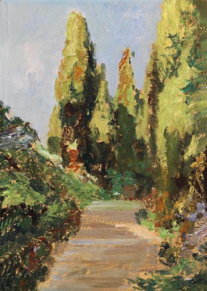 Parklandschaft by Olga Wisinger-florian Oil Painting Reproductions