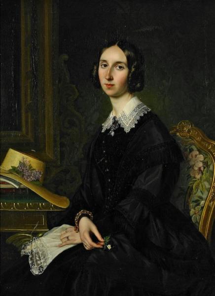 Olof Johan Sodermark Portrait Of Maria Helena Arfwedson