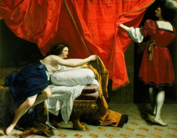Orazio Gentileschi Joseph And Potiphar's Wife