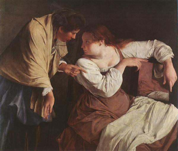 Orazio Gentileschi Two Women With A Mirror