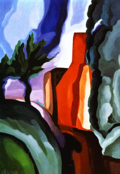 Bend Of A Creek, A Mood by Oscar Bluemner