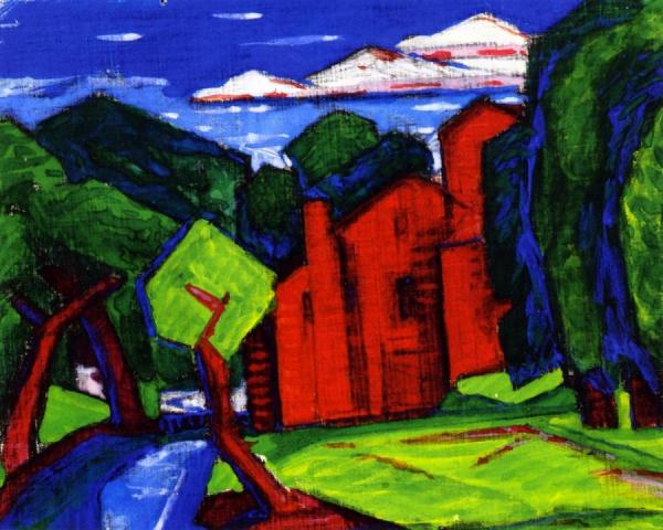 Butter Factory, Montgomery Street, Bloomfield, New Jersey by Oscar Bluemner