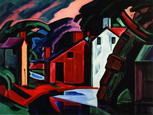 Character Of A County In Pennsylvania (lehnenburg) by Oscar Bluemner Oil Painting Reproductions