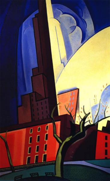Circles Of Washington Square by Oscar Bluemner