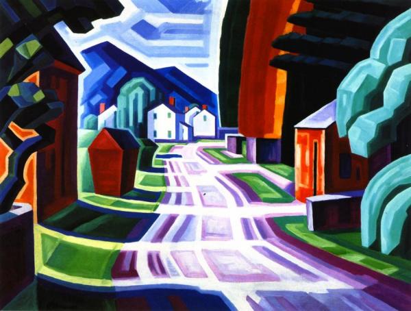 Form And Light, Motif In West New Jersey (beattiestown) by Oscar Bluemner
