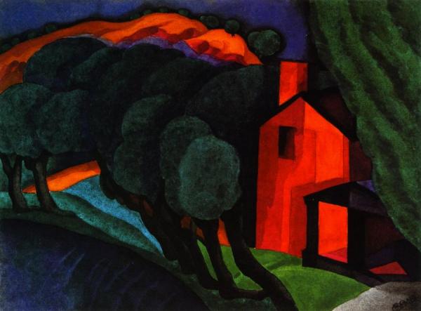 Glowing Night by Oscar Bluemner