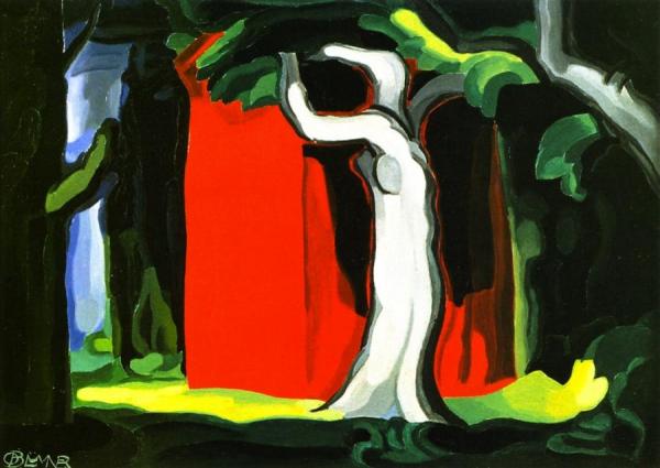 June Night, Backyard by Oscar Bluemner