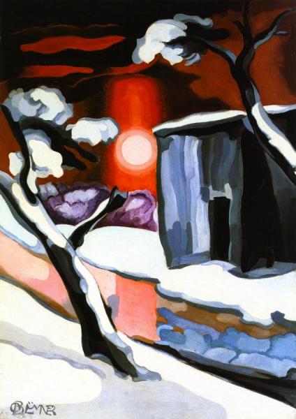 Last Evening Of The Year by Oscar Bluemner