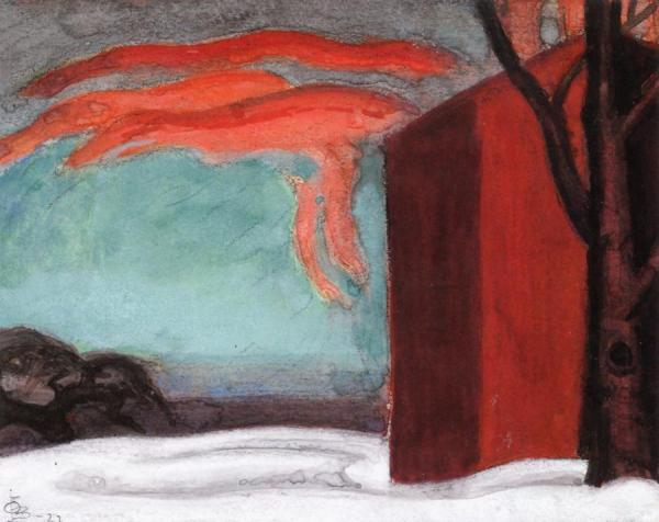 Lent Evening (study) by Oscar Bluemner