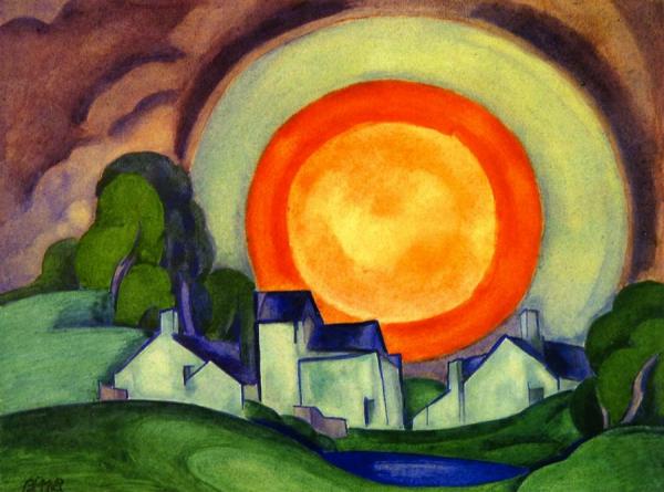 May Moon by Oscar Bluemner