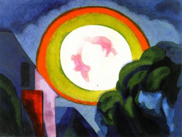 Midsummer Moon by Oscar Bluemner