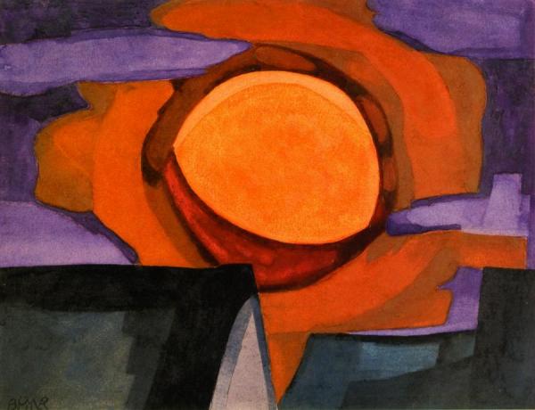 November Moon by Oscar Bluemner