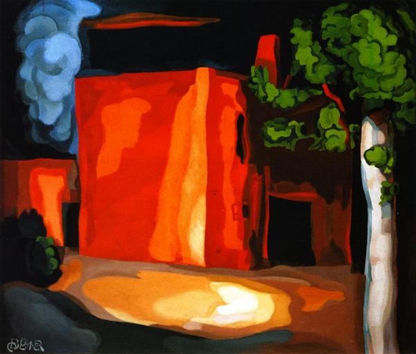 Red House, New Jersey by Oscar Bluemner Oil Painting Reproductions