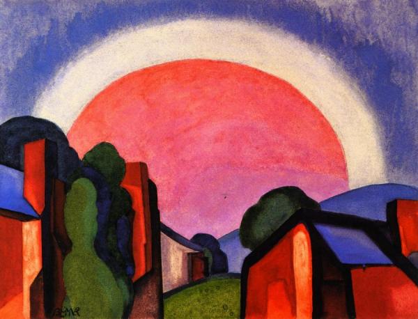 Rosy Light by Oscar Bluemner