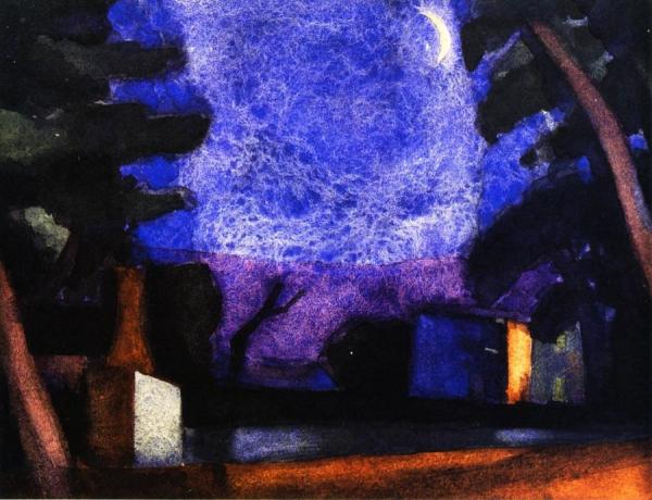 Silver Moon by Oscar Bluemner