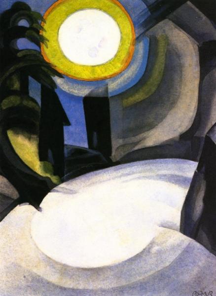 Silver Moon by Oscar Bluemner