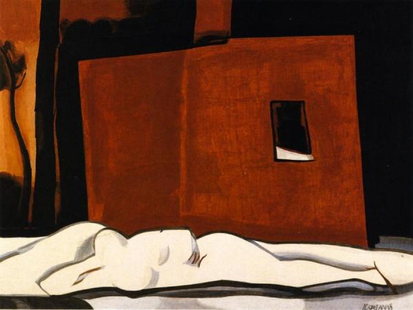 Sleeping Medusa by Oscar Bluemner