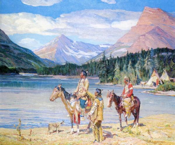 Domain Of Their Ancestors by Oscar E. Berninghaus