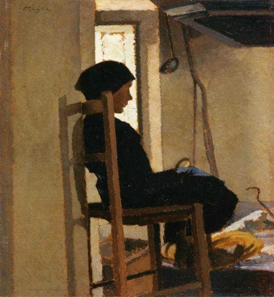 The Siesta by Oscar Ghiglia Oil Painting Reproductions