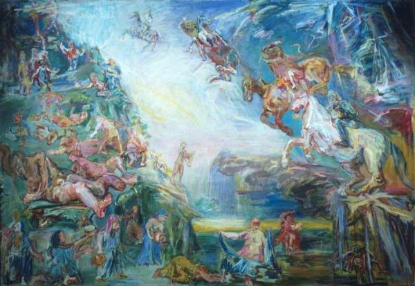 Apocalypse (centre Panel Of Tripych) by Oskar Kokoschka