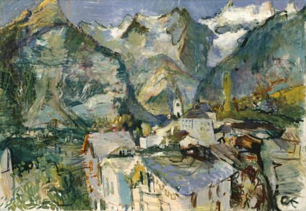 Courmayeur Et Les Dents Des Geants, 1927 by Oskar Kokoschka Oil Painting Reproductions