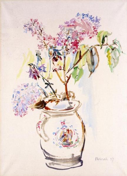 Flower Vase by Oskar Kokoschka Oil Painting Reproductions