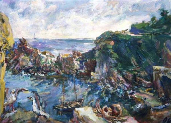 Polperro by Oskar Kokoschka