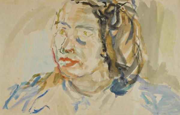 Portrait Of  Eva Whyte (portrÉt Evy Whyte) by Oskar Kokoschka Oil Painting Reproductions