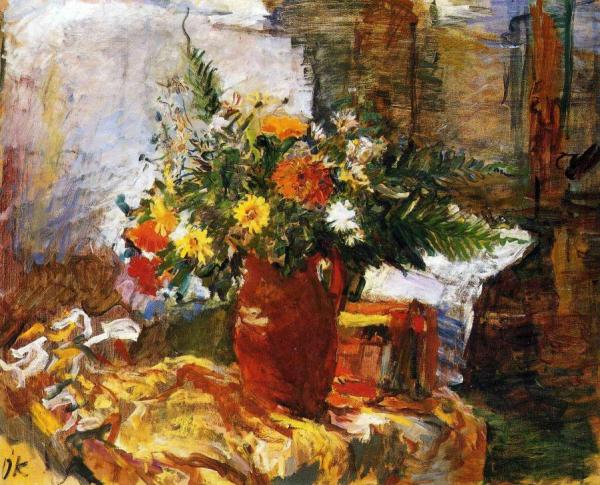 Still Life With Flowers by Oskar Kokoschka