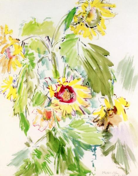 Sunflowers by Oskar Kokoschka