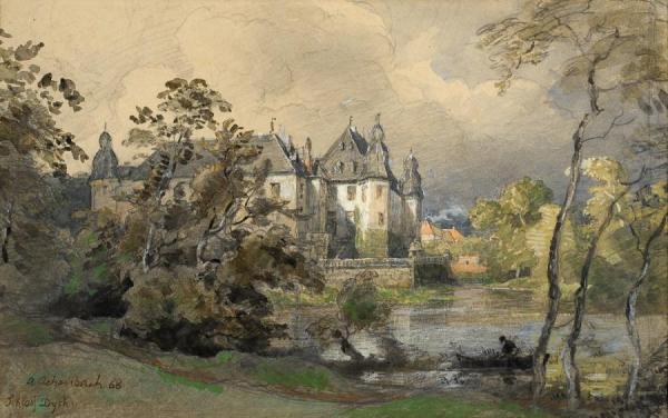 Schloss Dyck by Oswald Achenbach