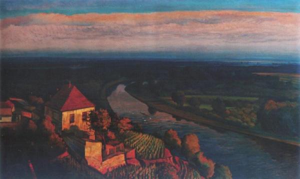 Confluence Of The Elbe (labe) And Vltava Rivers by Otakar Nejedlý