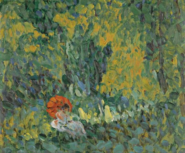 Lady With Umbrella (Žena S DeŠtnÍkem) by Otakar Nejedlý Oil Painting Reproductions