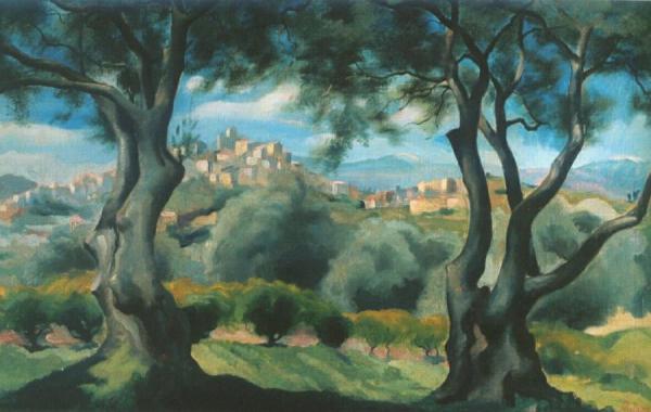 Motif From Corsica by Otakar Nejedlý Oil Painting Reproductions
