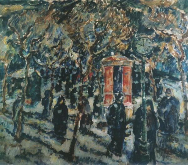 Tyl Square In Winter by Otakar Nejedlý