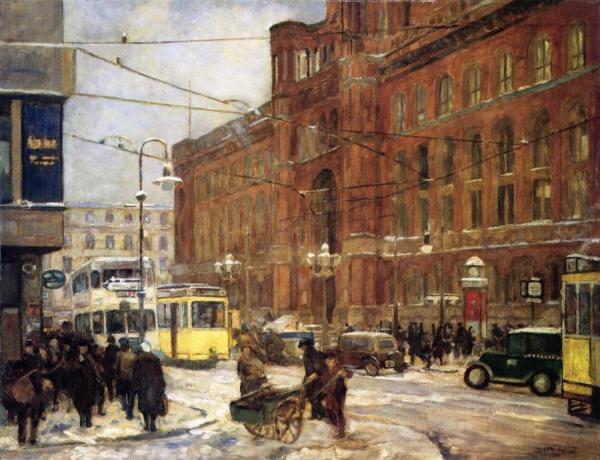 Otto Antoine Das Rote Rathaus In Berlin