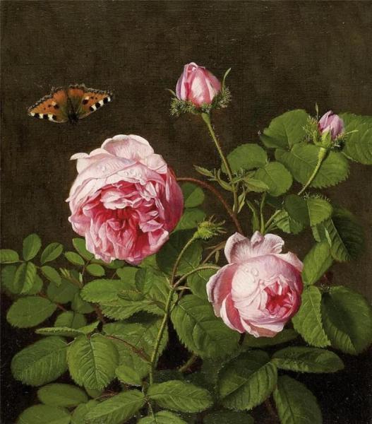 Still Life With Roses by Otto Didrik Ottesen