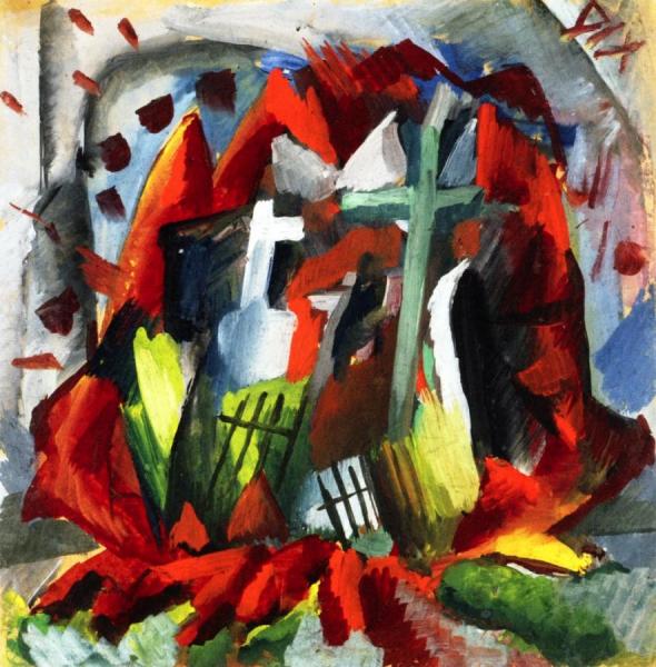 Gravestones by Otto Dix