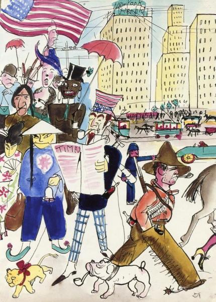 Picture Book For 'muggeli' 04 (new York) by Otto Dix