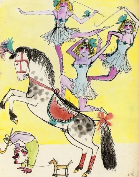 Picture Book For 'muggeli' 13 (three Acrobats) by Otto Dix