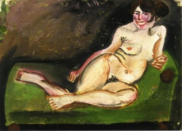 Reclining Nude by Otto Dix Oil Painting Reproductions