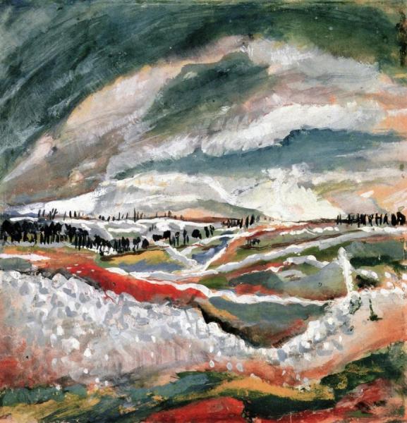 Trenches Before Reims I by Otto Dix Oil Painting Reproductions