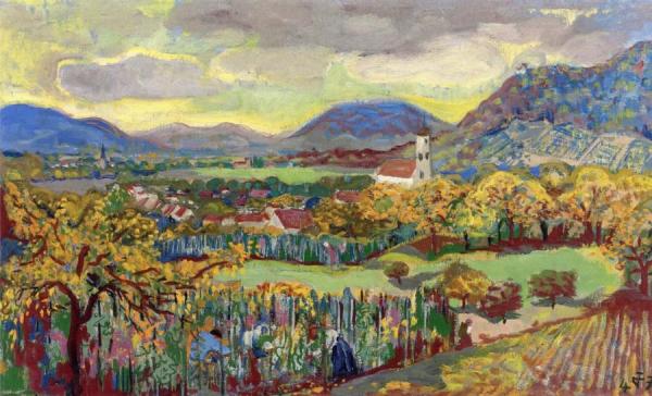 View Of Öhningen And Stein Am Rhein by Otto Dix