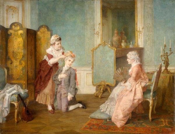 Preparations For The Masked Ball by Otto Erdmann Oil Painting Reproductions