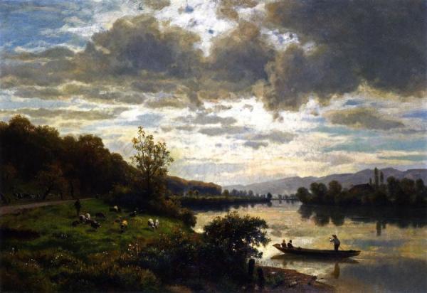 The Aare Near Dreibeinskreuz by Otto Frölicher