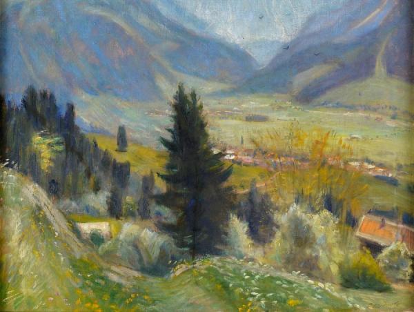 View Of Gailenberg by Otto Modersohn