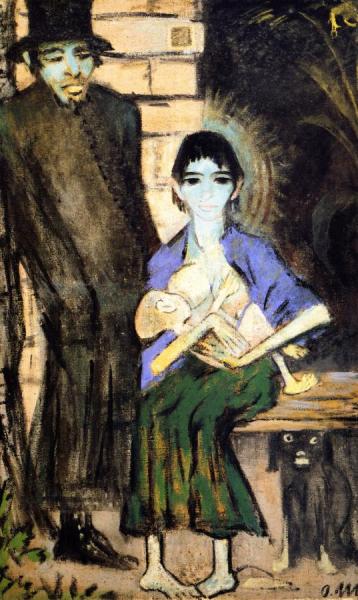 Family Of Gypsies by Otto Mueller