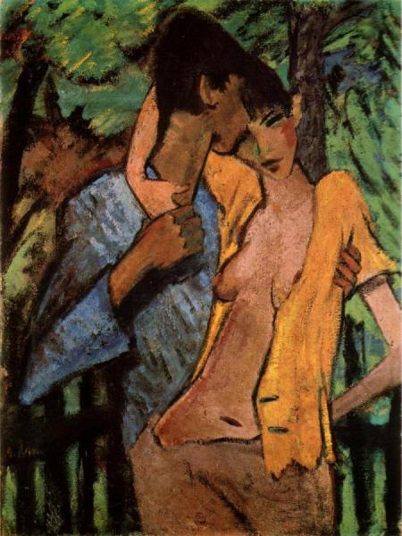 Liebespaar by Otto Mueller