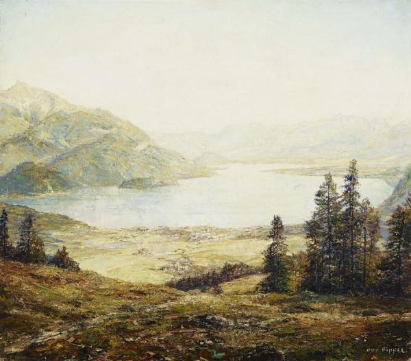 Blick Auf St. Gilgen Am Wolfgangsee by Otto Pippel Oil Painting Reproductions